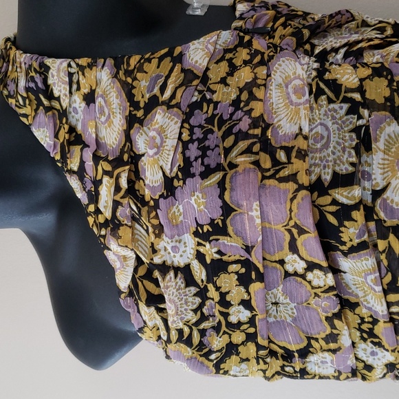 ZARA Floral print chiffon dress - Picture 5 of 12